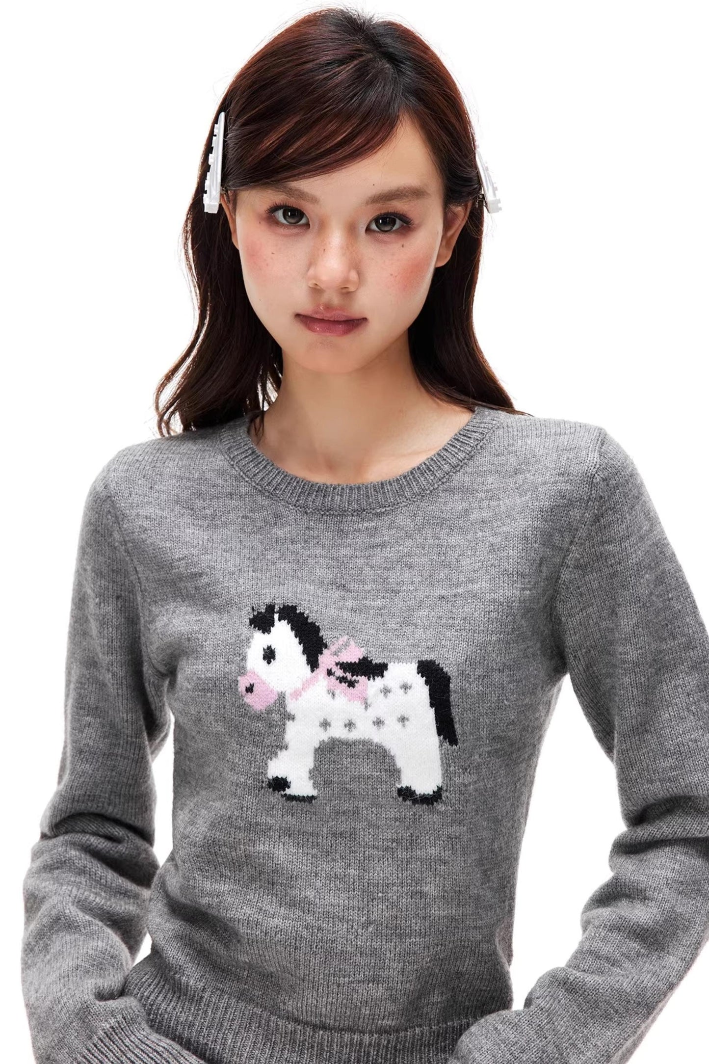 Little Horse Jacquard Sweater