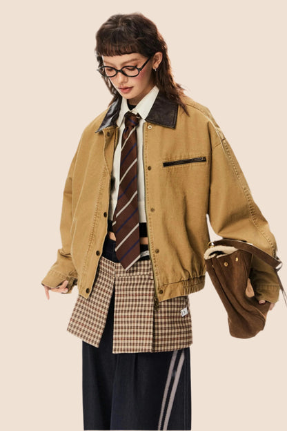 Bath Style Cropped Cargo Jacket