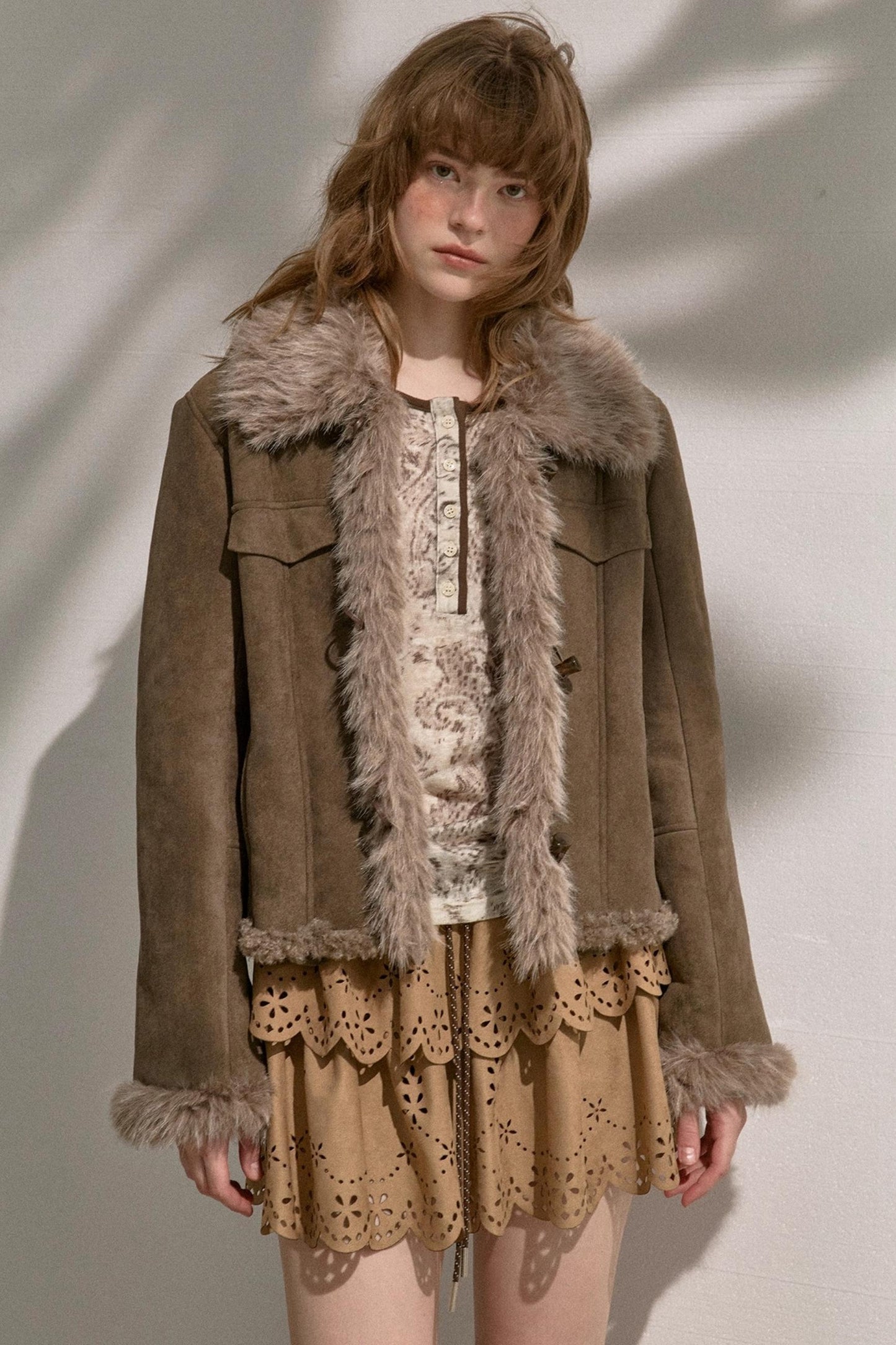 Cascading Vintage Short Skirt