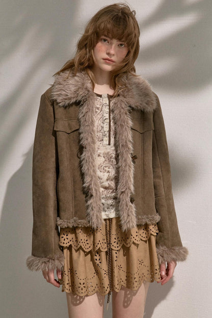 Cascading Vintage Short Skirt