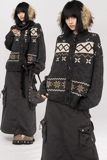 Fair Island Button Sweater