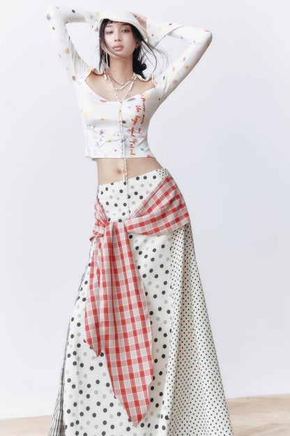 Blue Dot Long-Sleeved Shirt