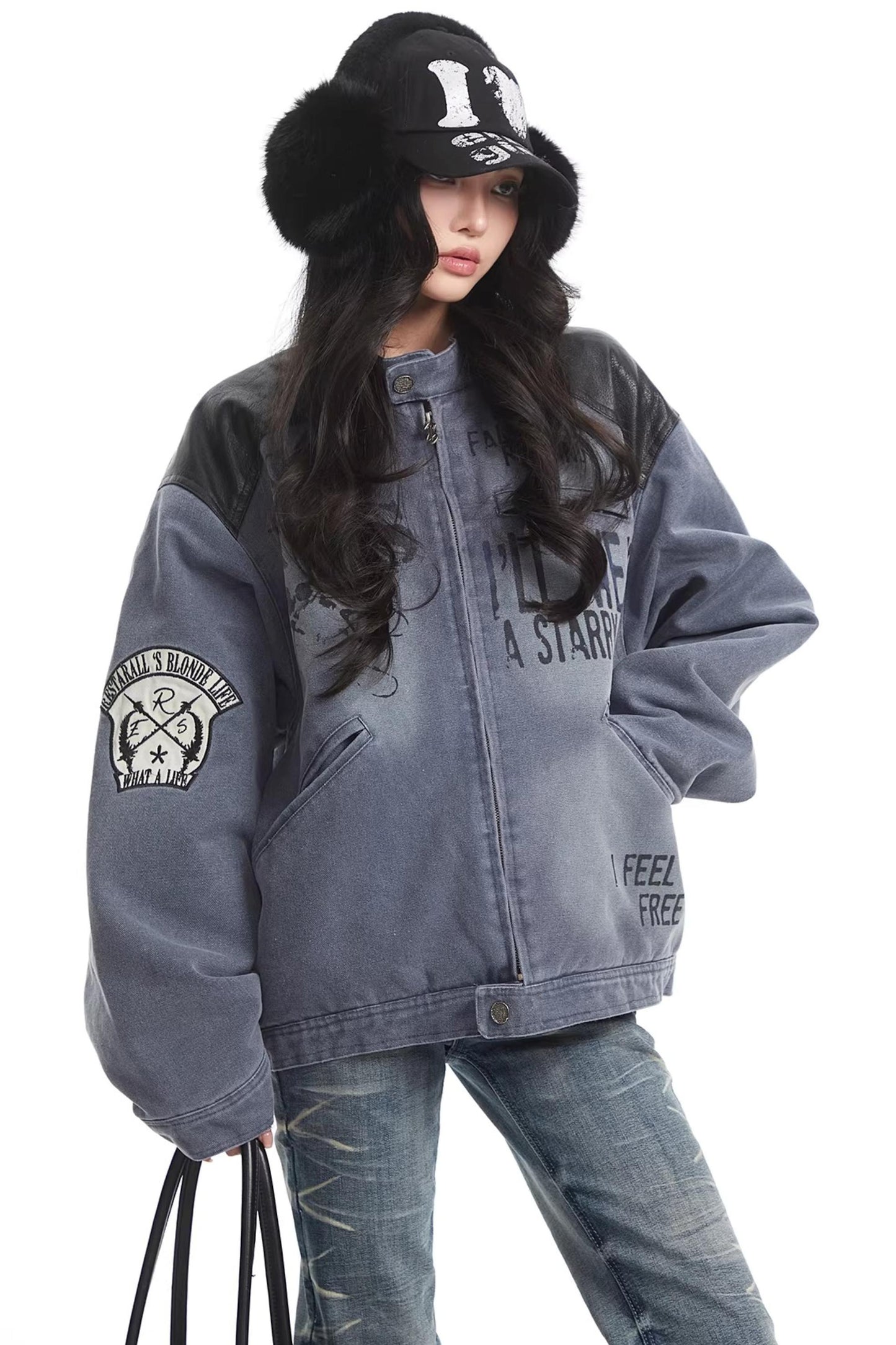 American Retro Blue Denim Jacket