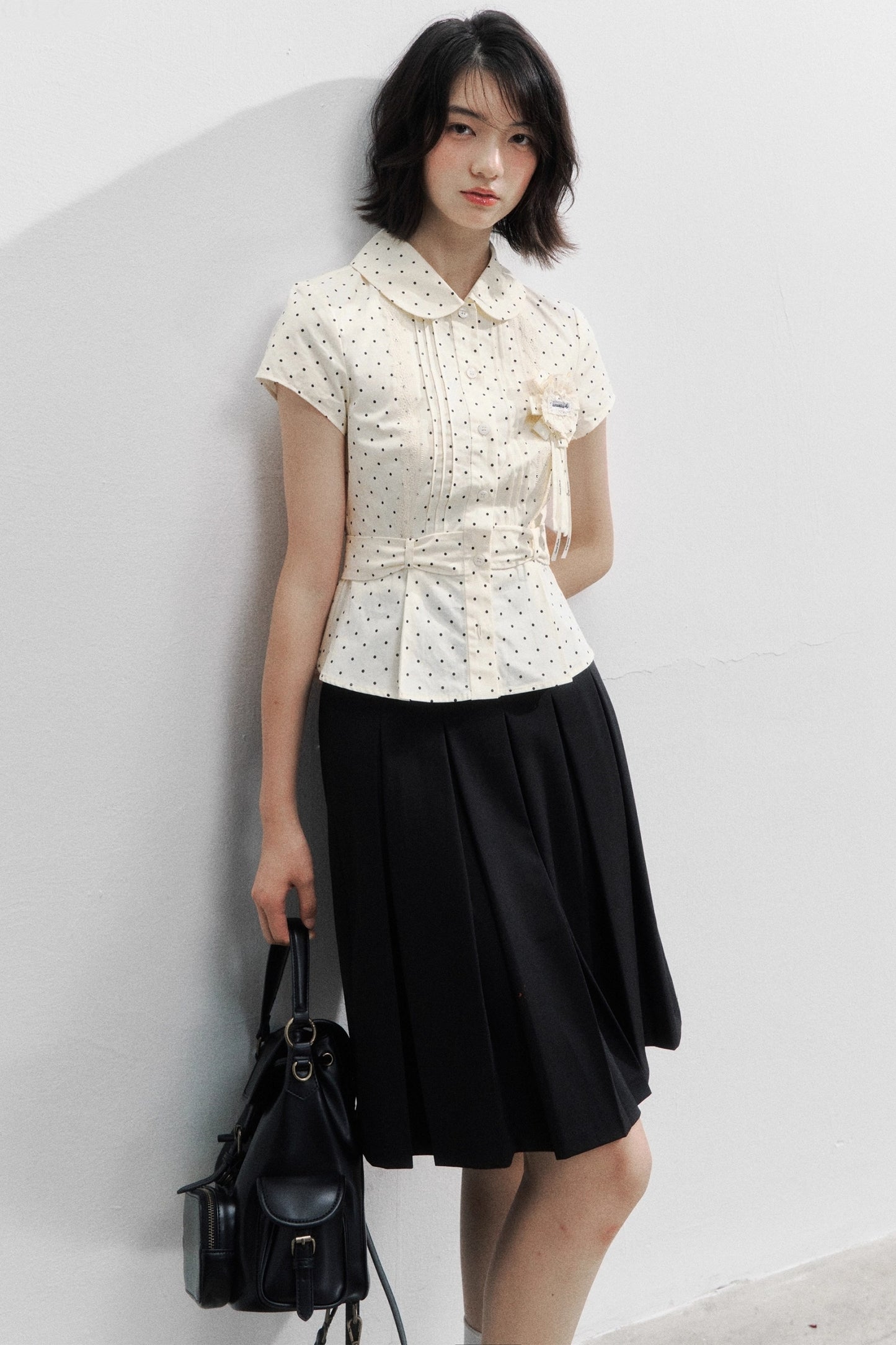 White Polka Dot Shirt