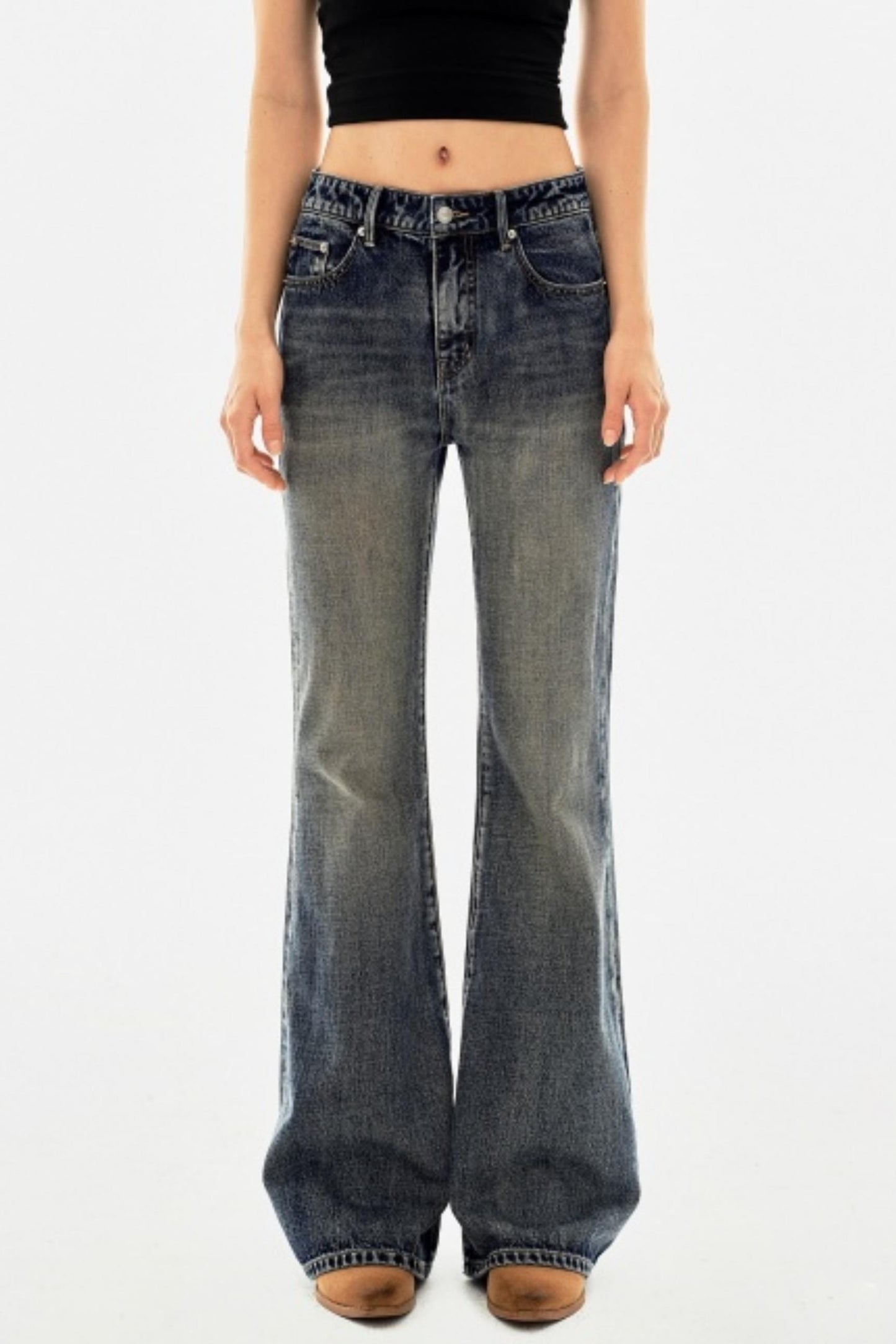 Yellow Mud-Dyed Gradient Pants