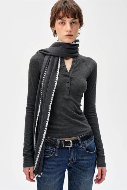 Slimming Simple Solid Color Shirt