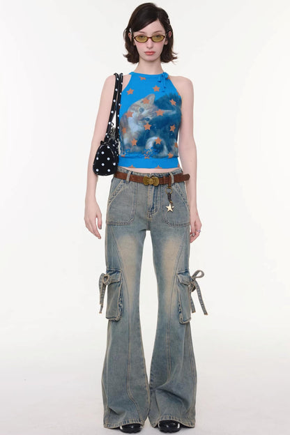 Butterfly Edge Flared Jeans