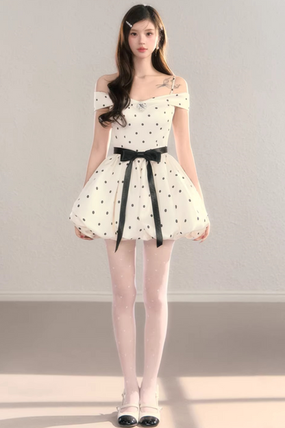 French Polka Dot Dress