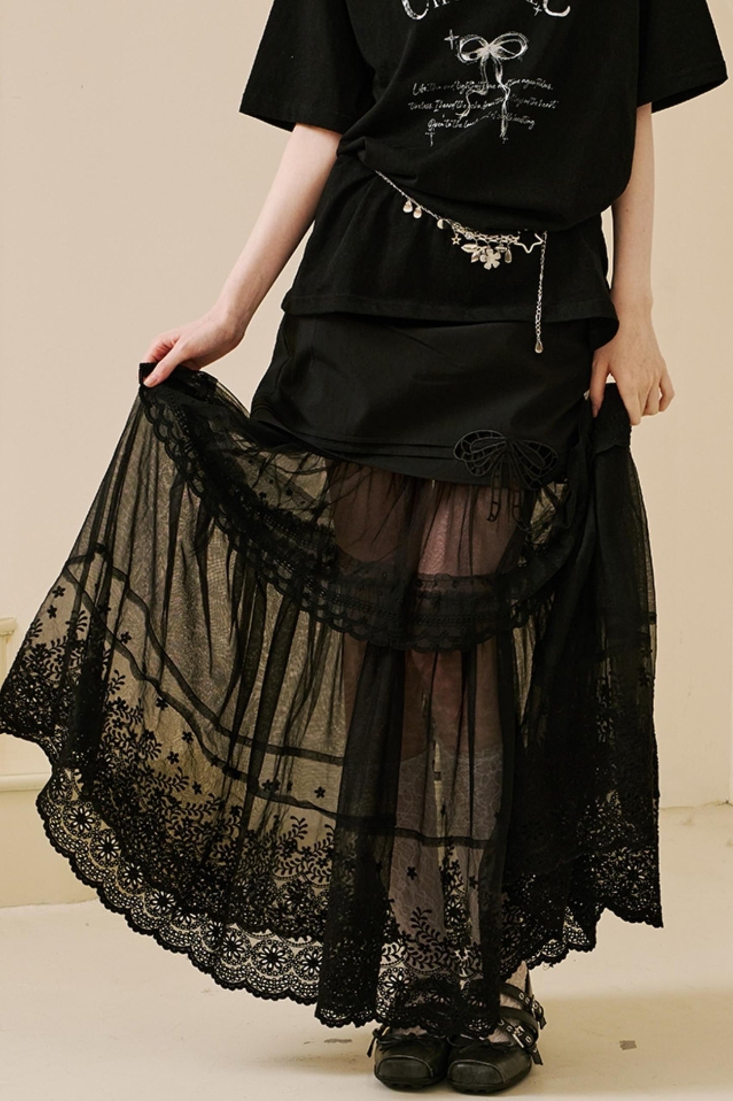 Chic Lace Half Skirt