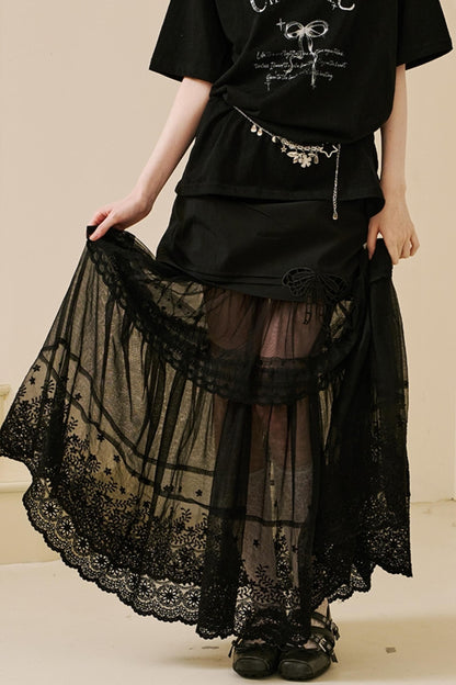 Chic Lace Half Skirt