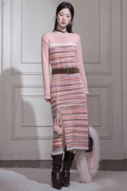 Iridescent Gradient Knit Dress