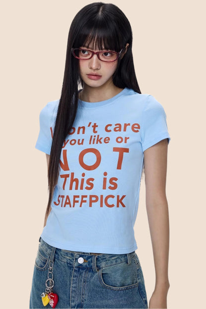 American Monogram Cropped T-Shirt