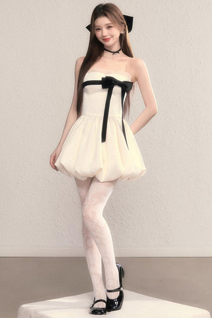 Moonlight Polka Dot Princess Puffy Dress