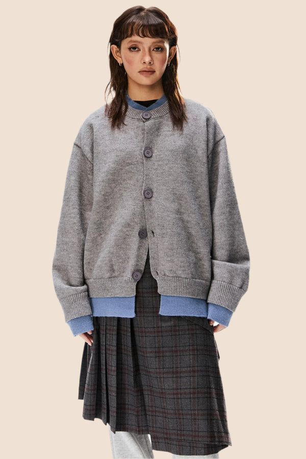 빈티지 니트 카디건 자켓 