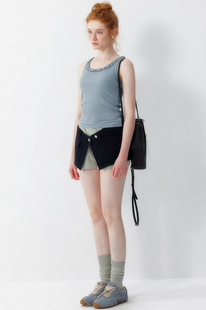 Trim Lyocell Camisole Top