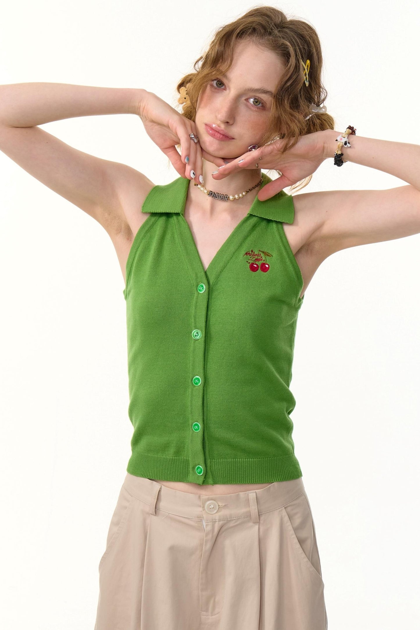 Slim Fit Knitted Vest