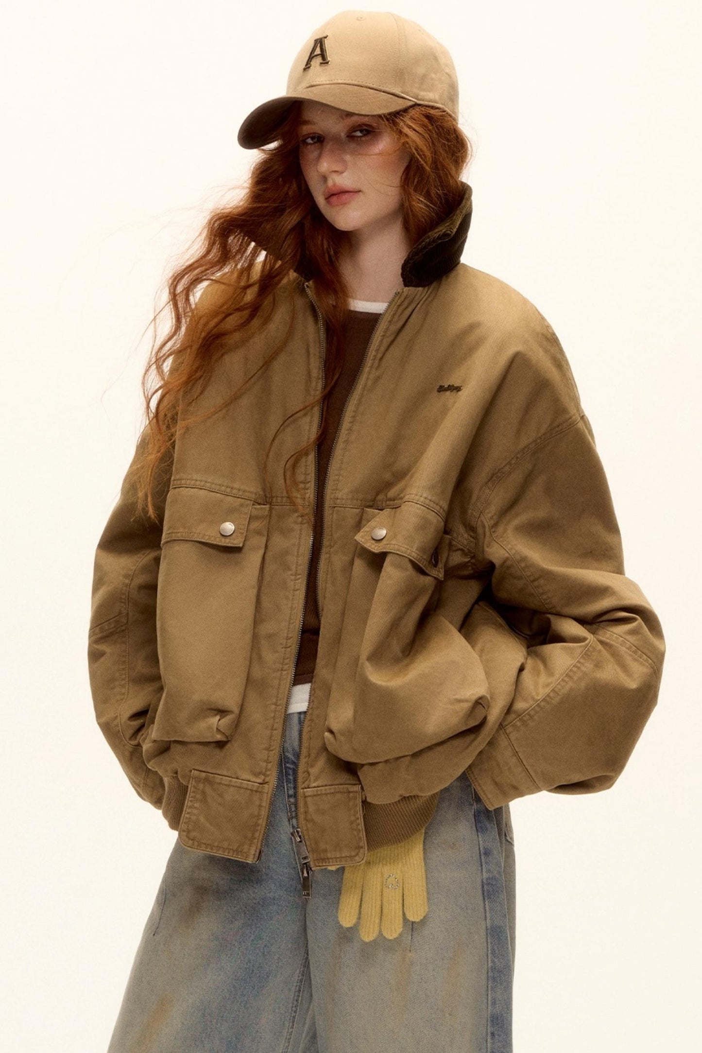 Corduroy Patchwork Retro Jacket Set-Up