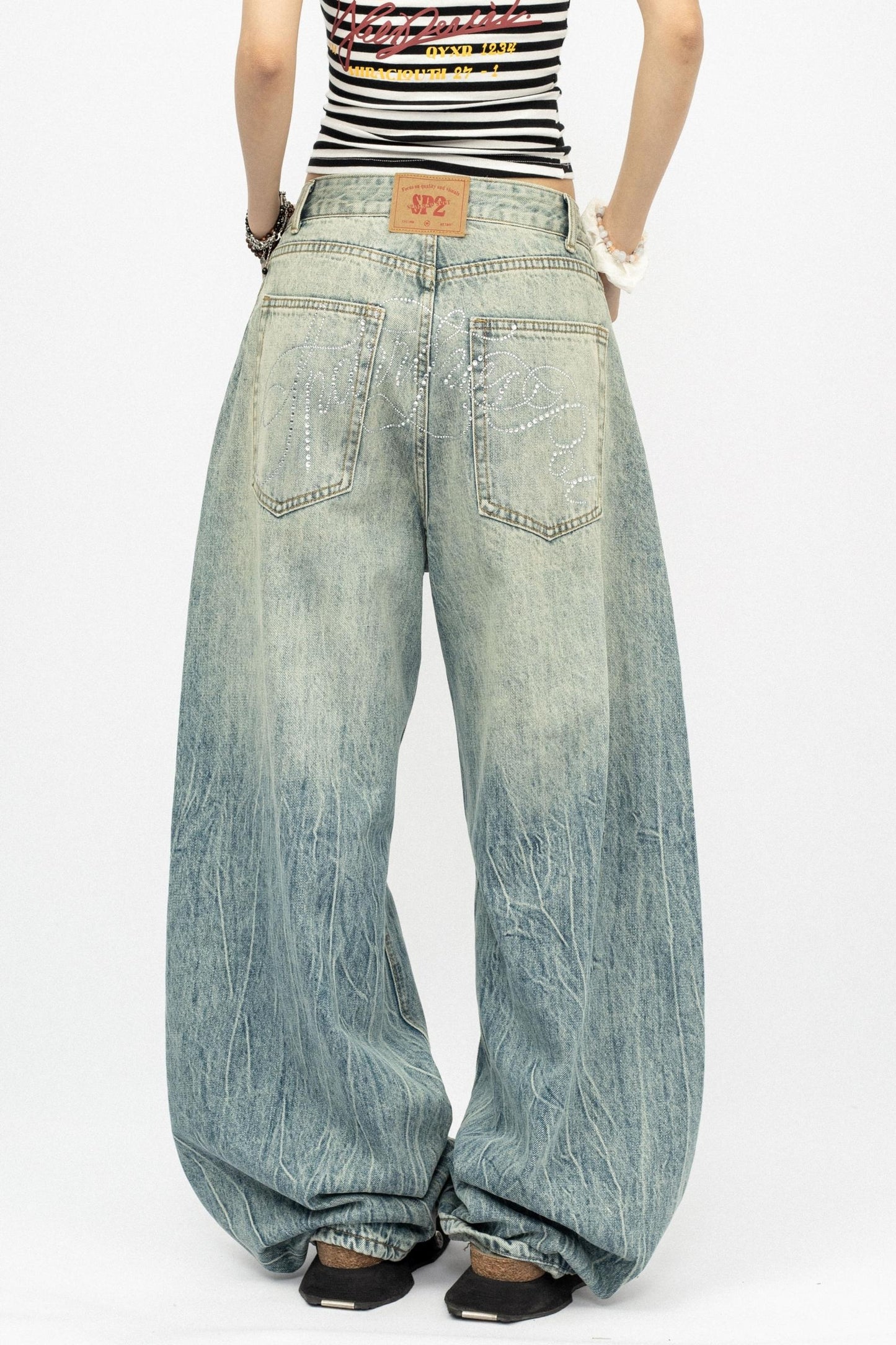 Vintage Denim Wide-Legs