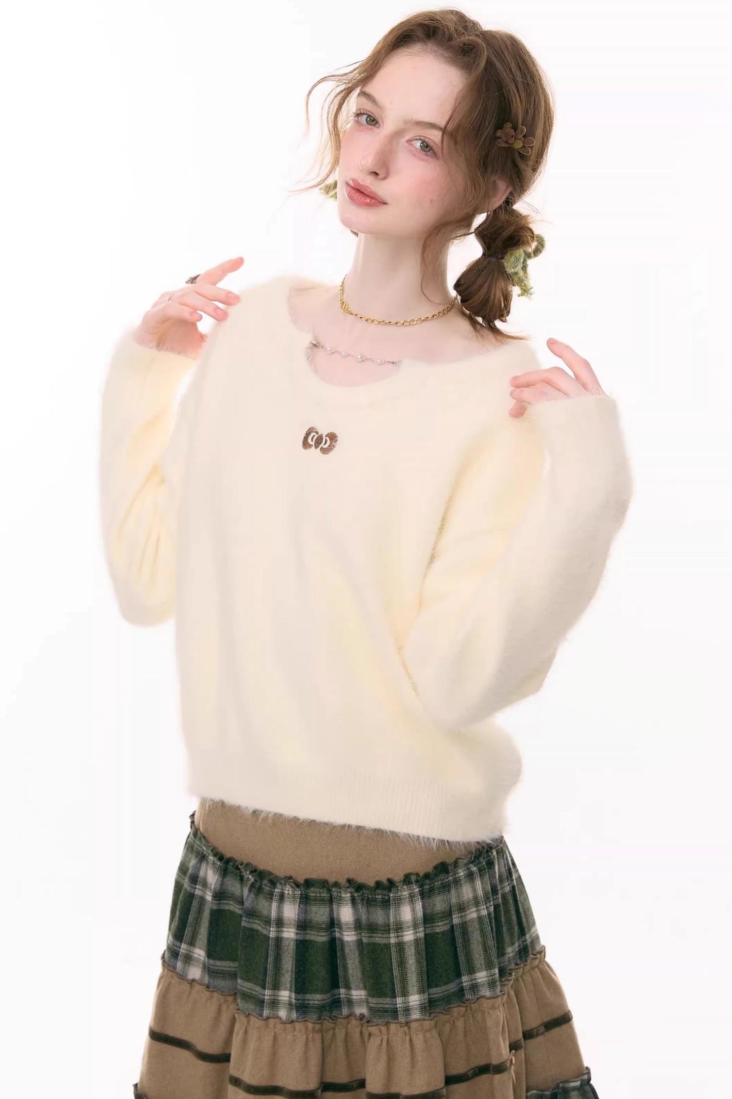 Soft Cloud Bow Sweater