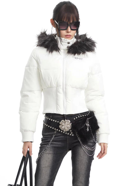 Spicy Black Rhinestone Waist Chain