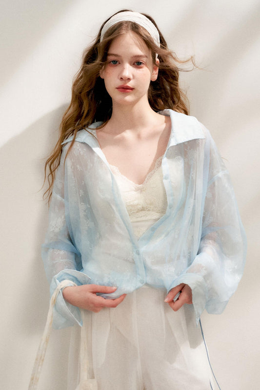 Lace Color-Block Jacket