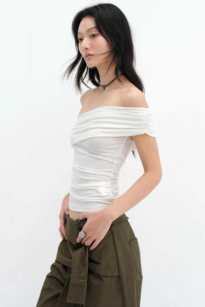 One-Shoulder Tencel Top