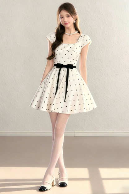 Abito francese a pois stile Miu