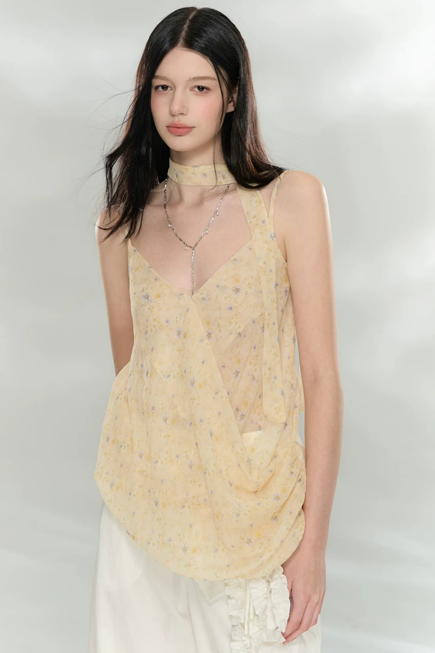 Asymmetrical V-Neck Camisole