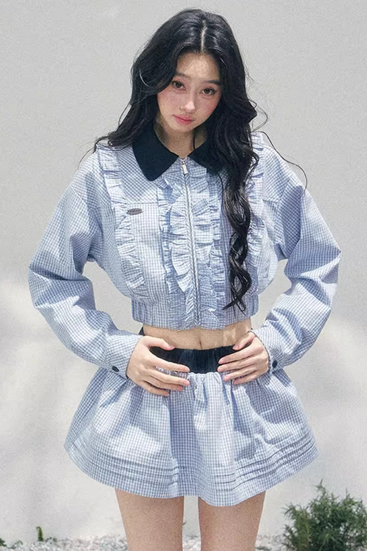 Plaid Academy Suit Set-Up