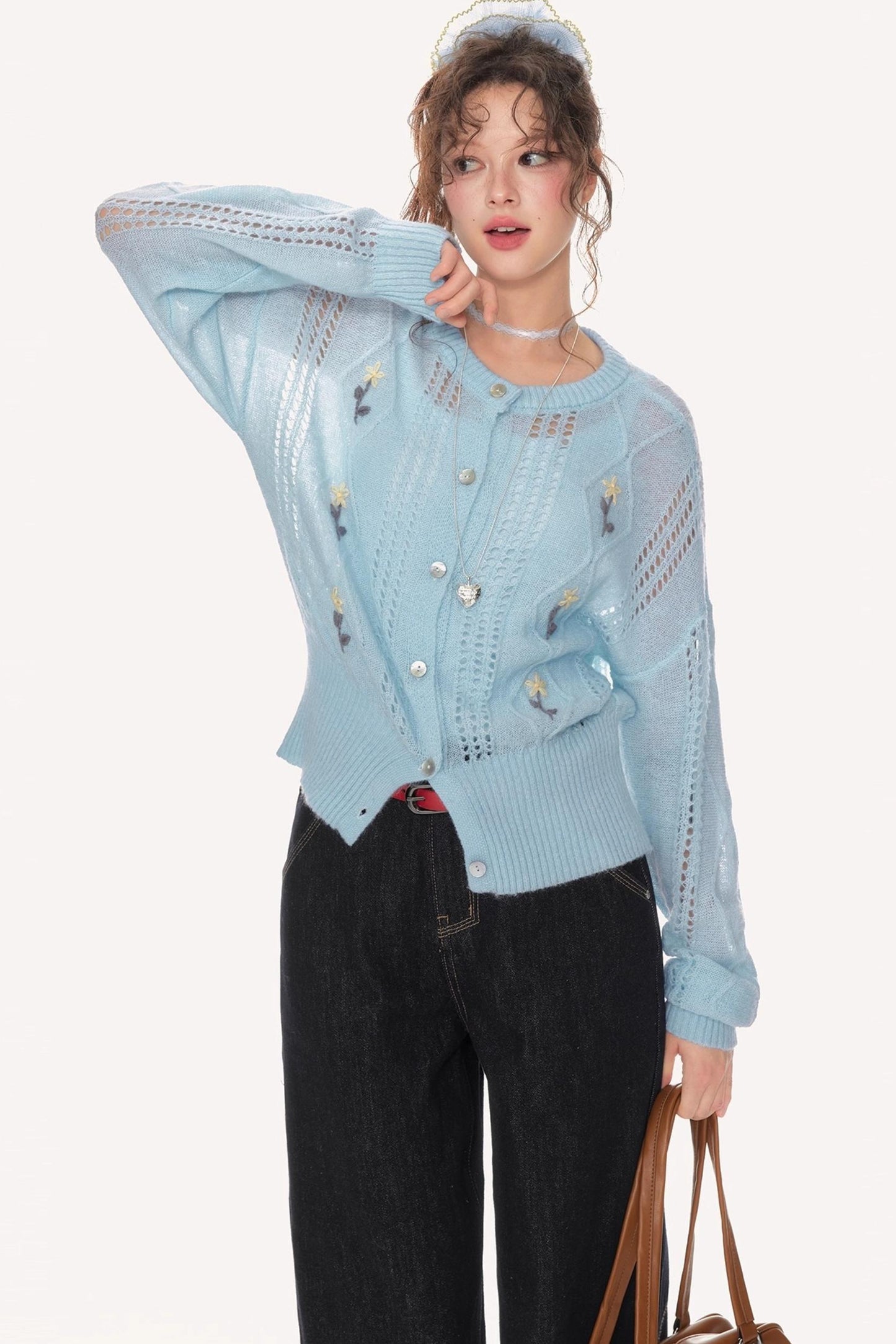 Autumn Loose Fit Cutout Knitwear