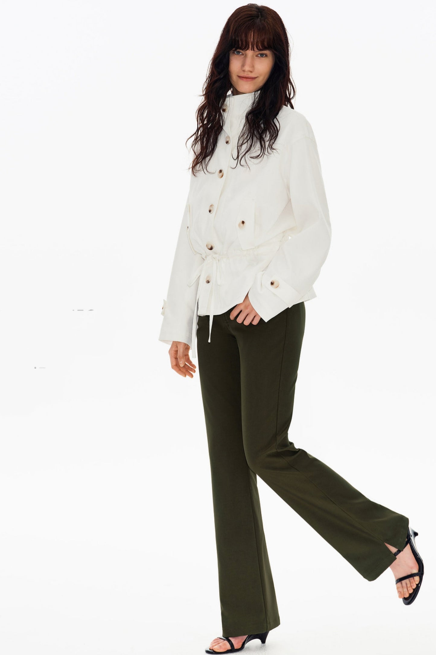 Laise Spliced Flared Pants