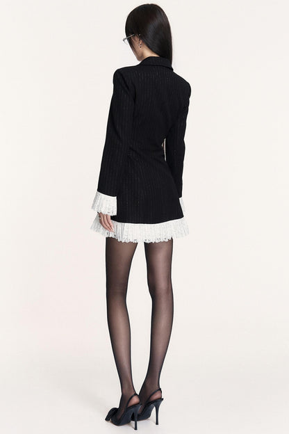 Patchwork Lace Slimming Dress