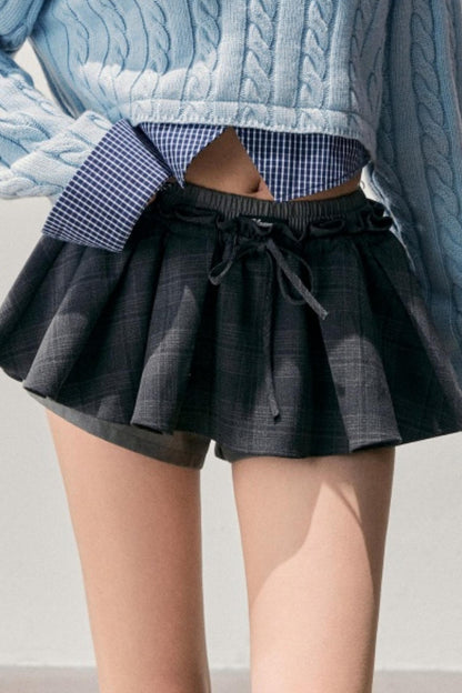 Plaid Annie Waltz Skirt