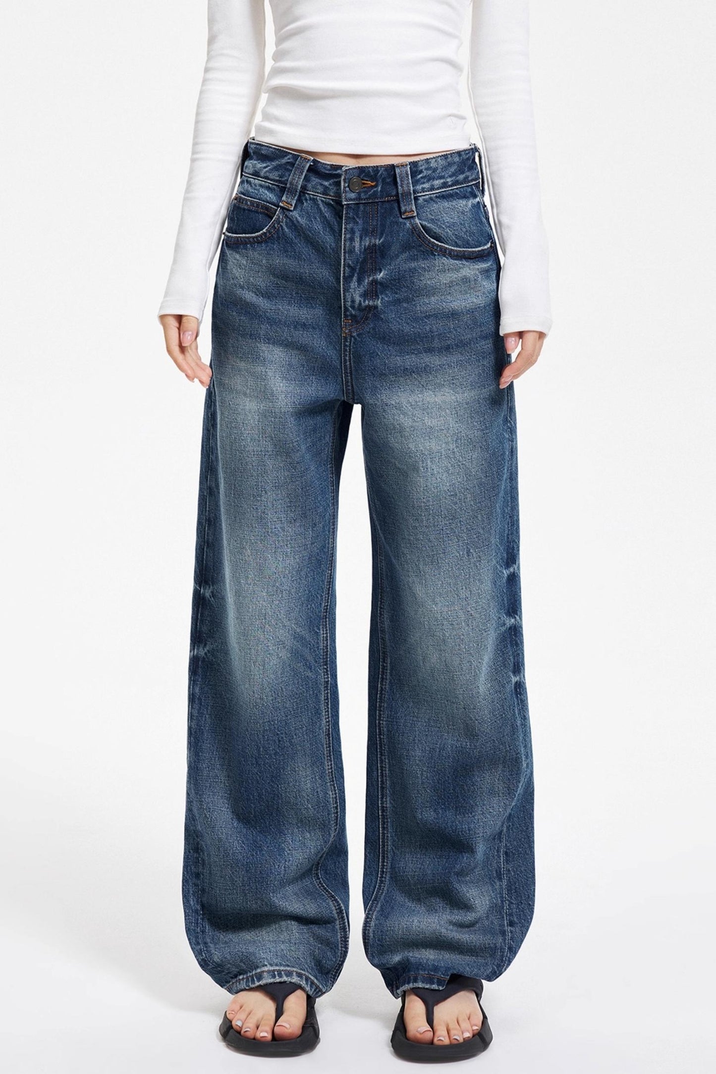 Retro Japanese Denim Pants