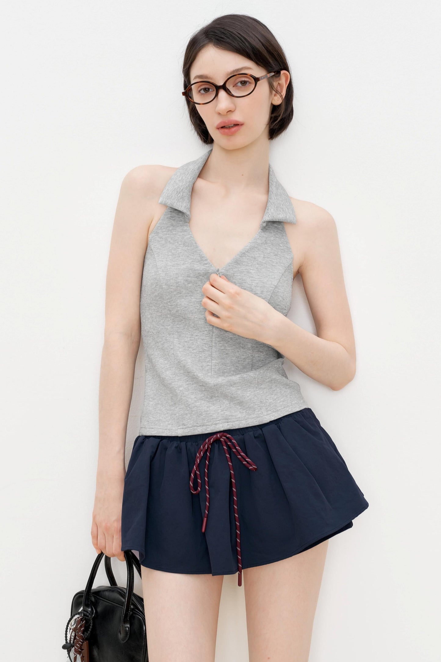 Gray Slim Fit Tank Top