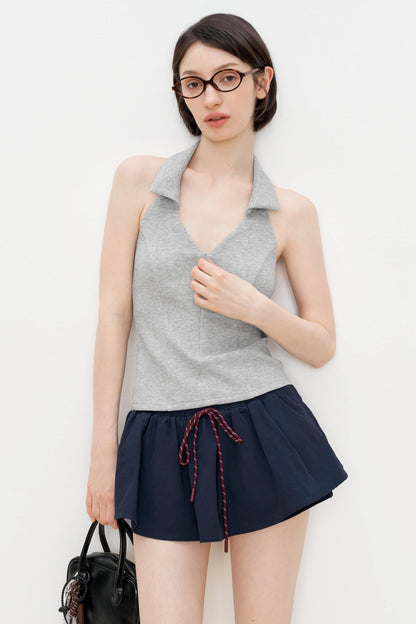 Gray Slim Fit Tank Top