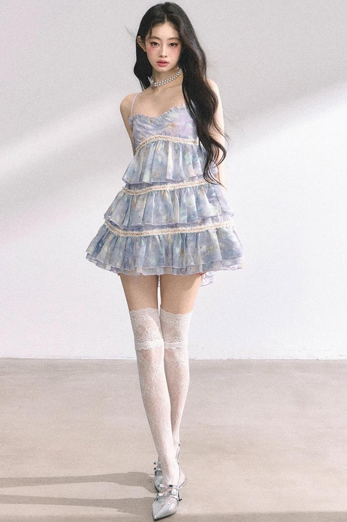 Halter Floral Elegance Dress