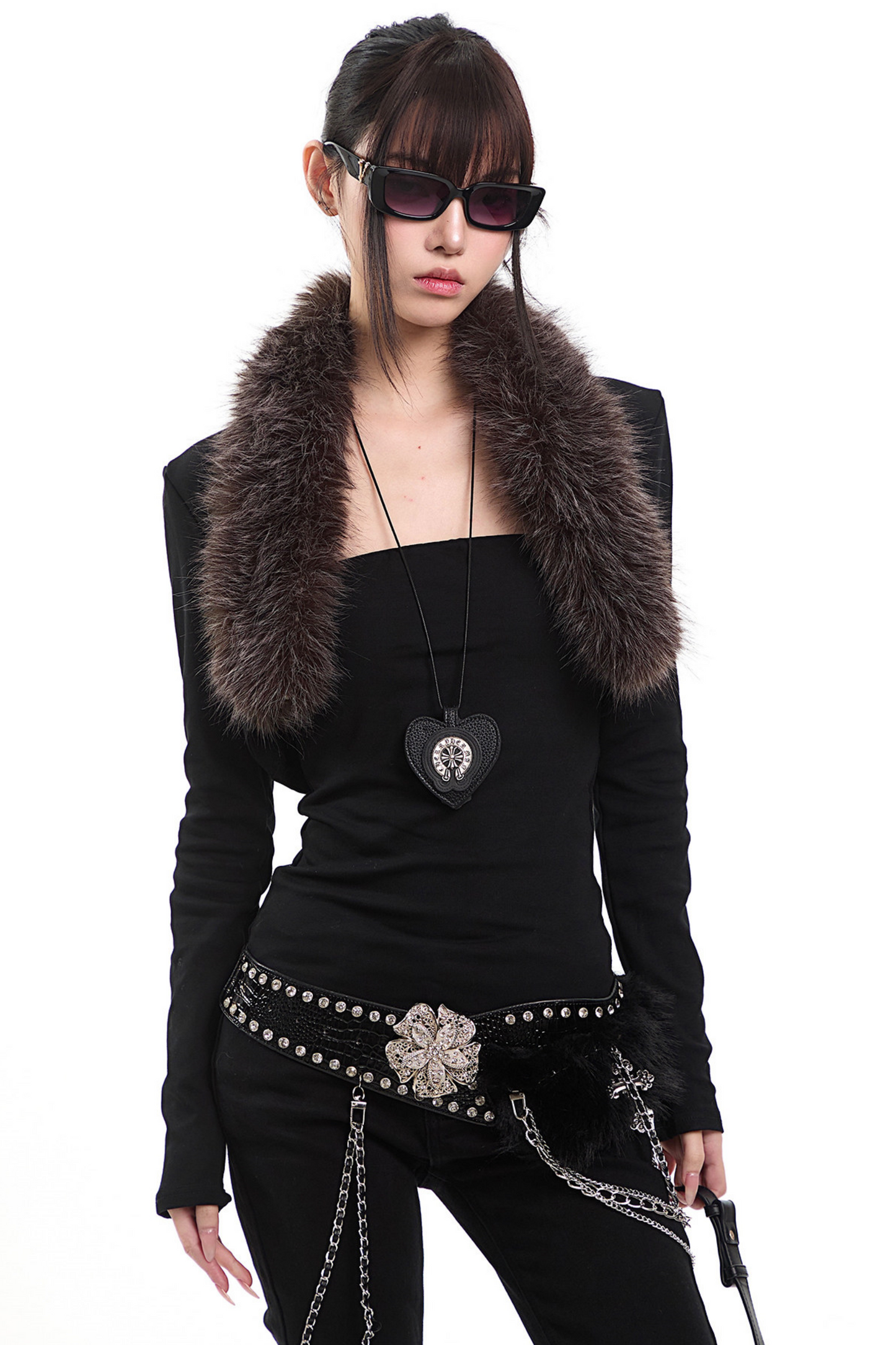 아메리칸 레트로 니트 가디건 세트