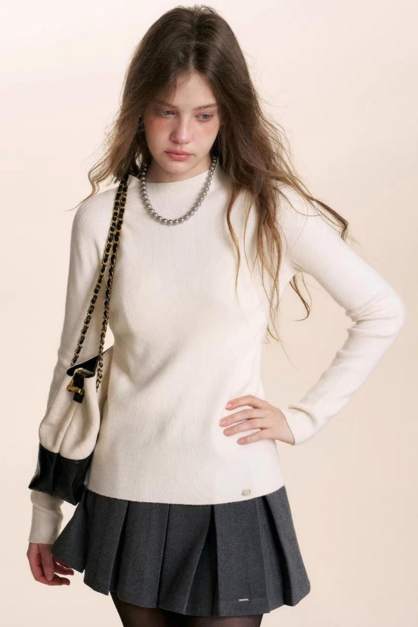 Winter Knit Turtleneck Sweater Set-Up