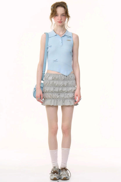 Chic Asymmetrical Polo Tank