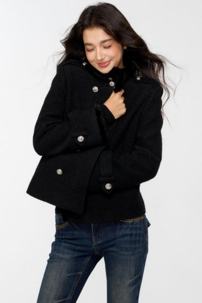 Exquisite Woolen Turtleneck Jacket