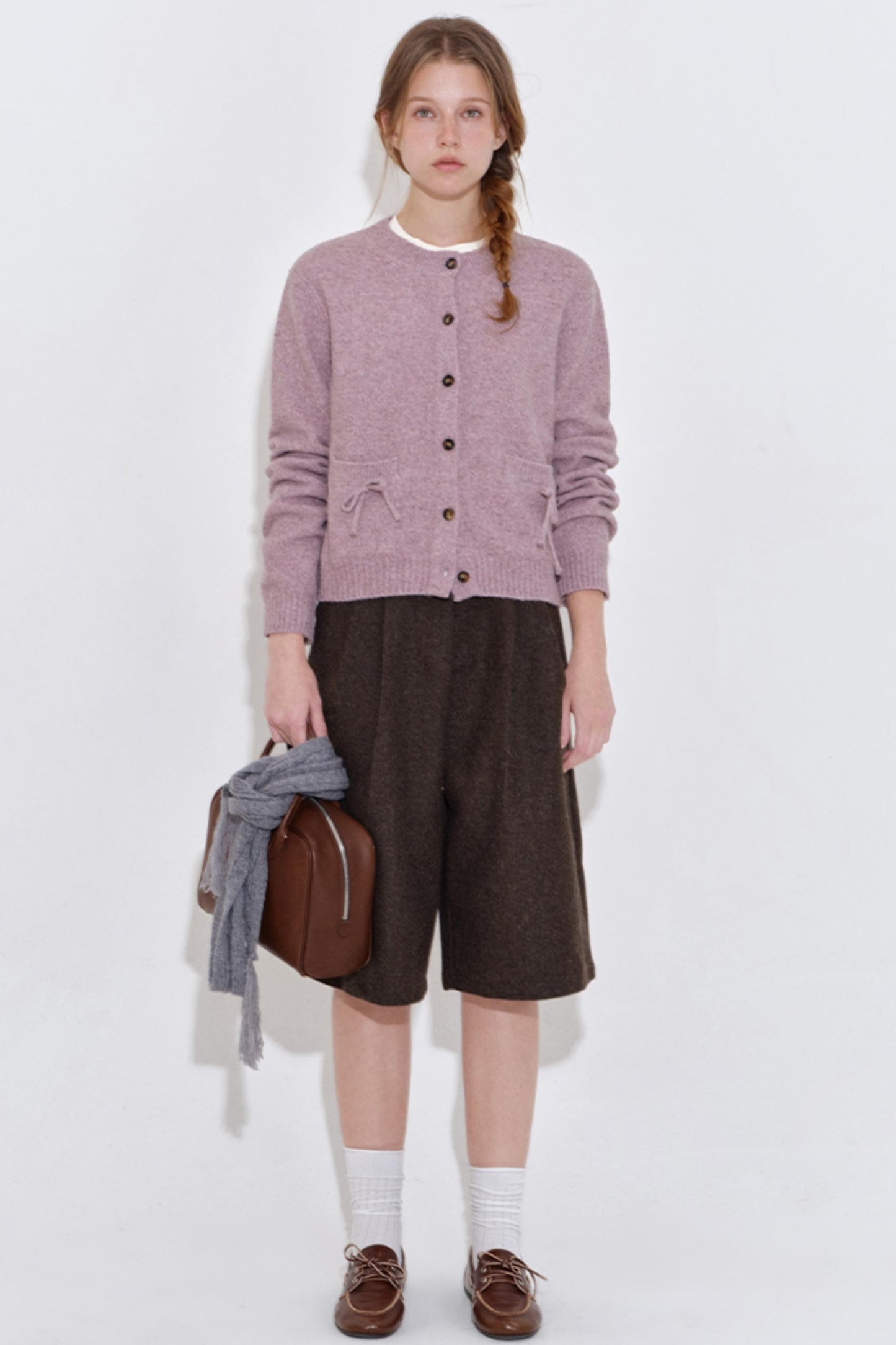 Woolen Cropped Suit Pants