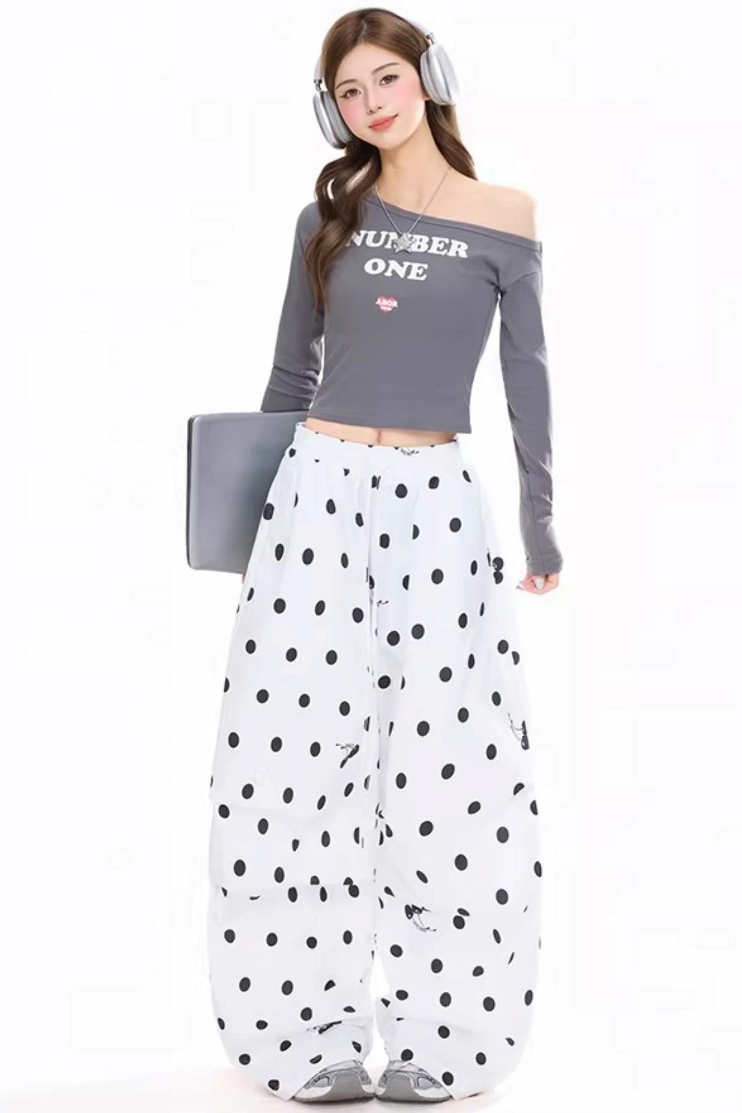 Retro Off-Shoulder Top