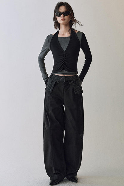 Striped Halterneck T-shirt