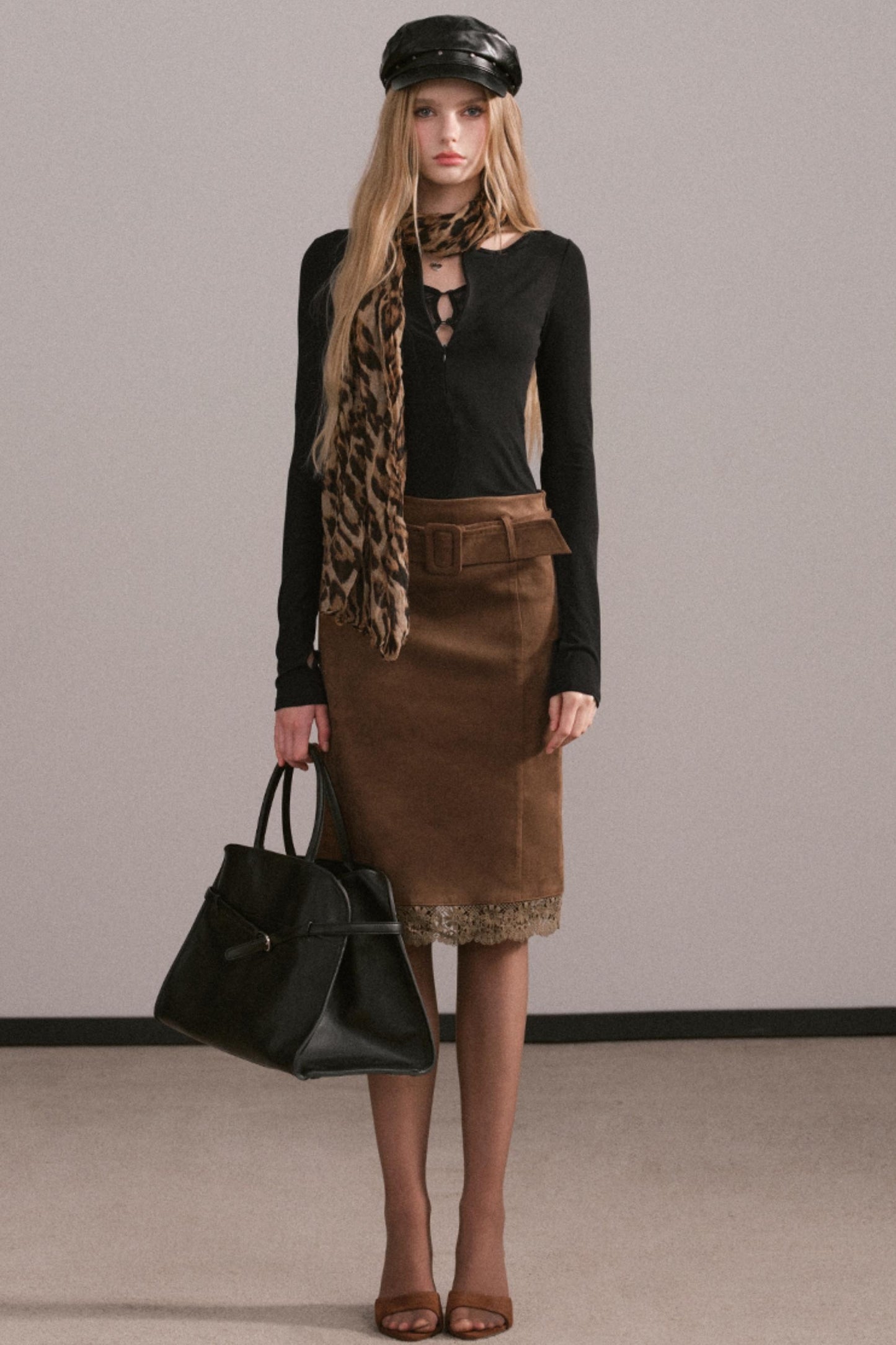 Lyocell Lace Zipper Top