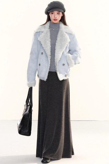 Elegant Knitted A-Line Skirt