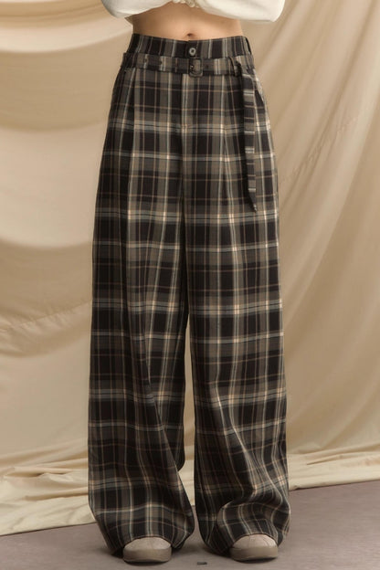 Secret Lazy Plaid Pants