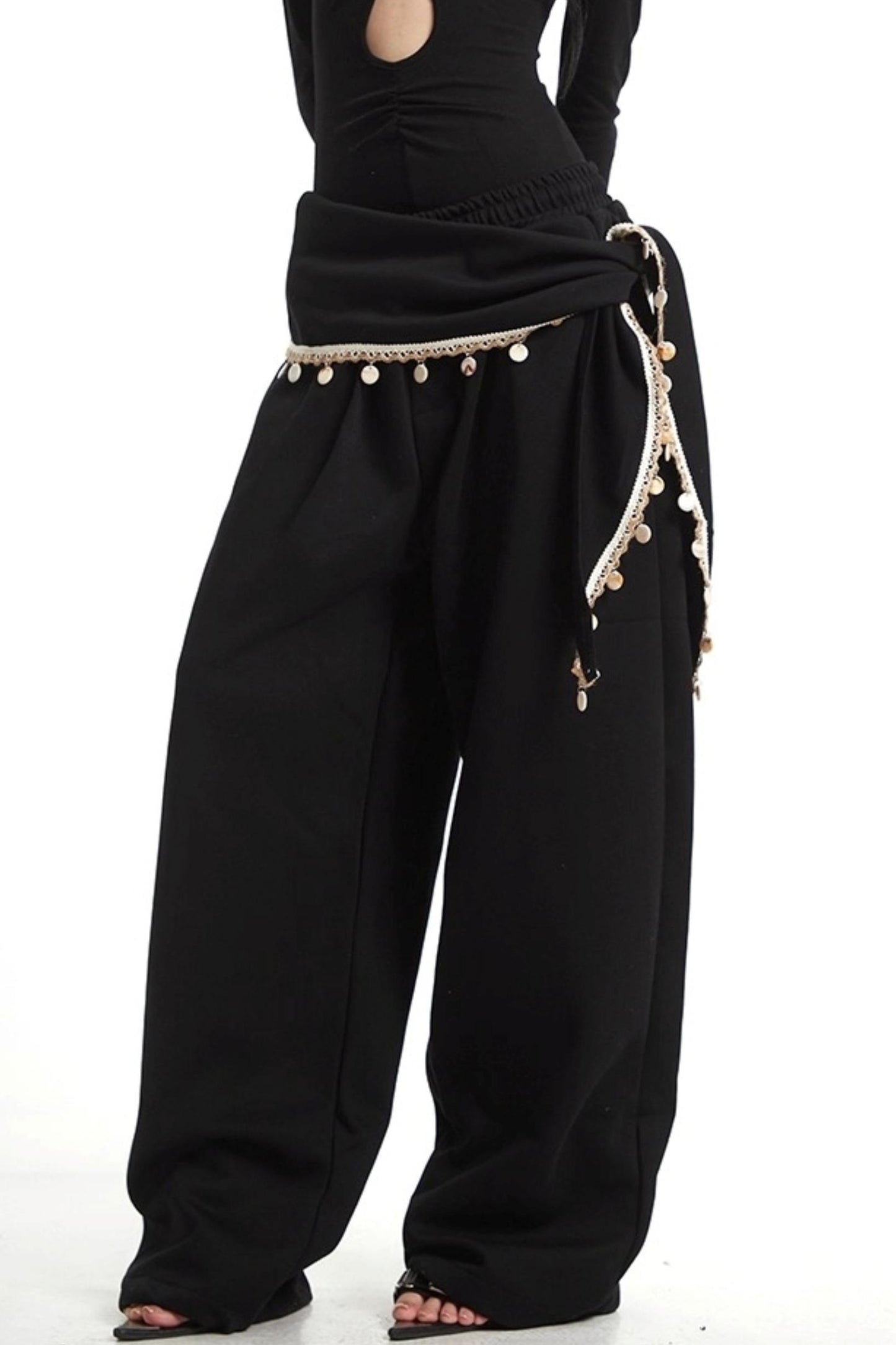 Wide-Leg Sweatpants