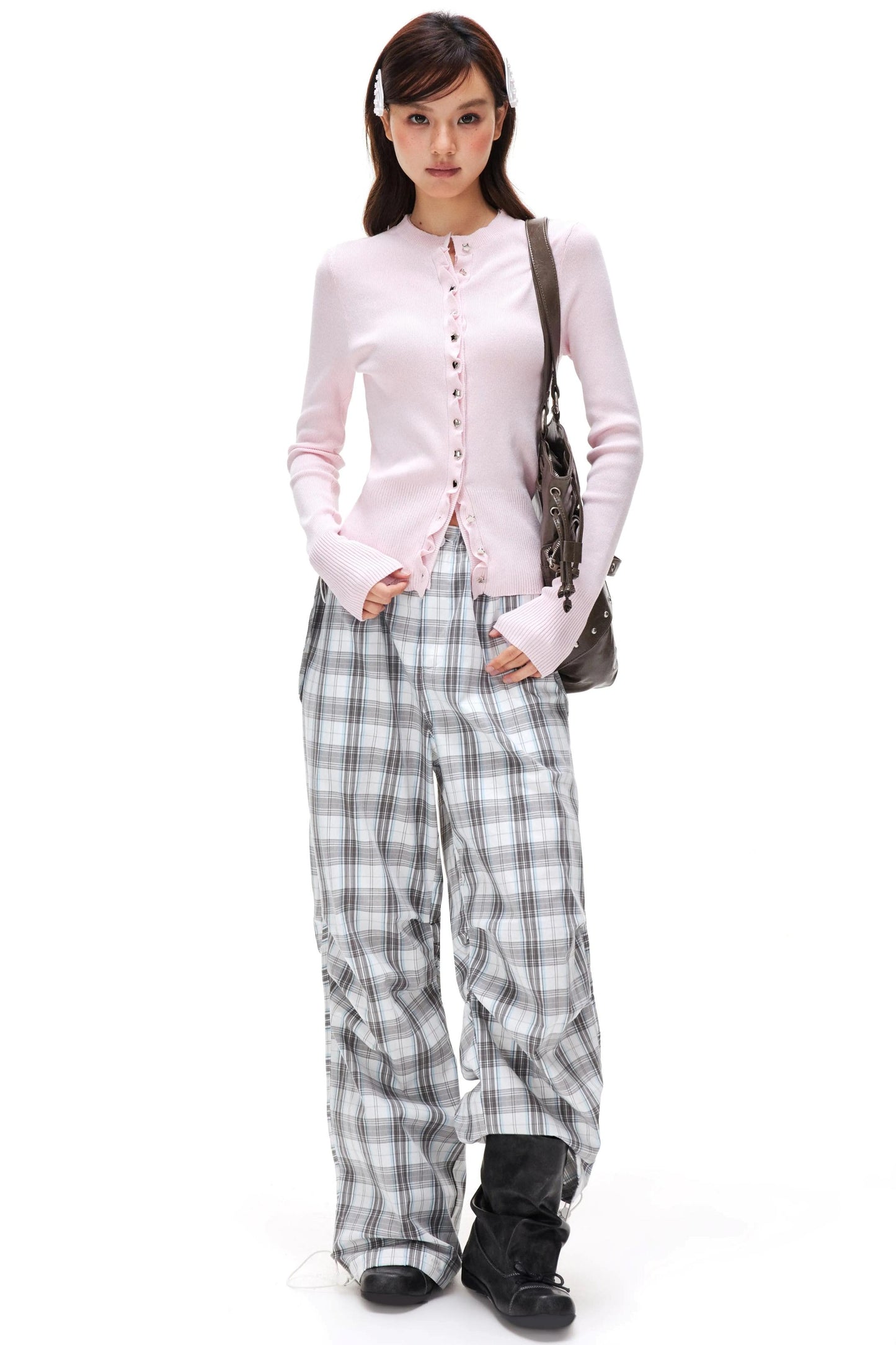 Bright Silver Heart Cardigan