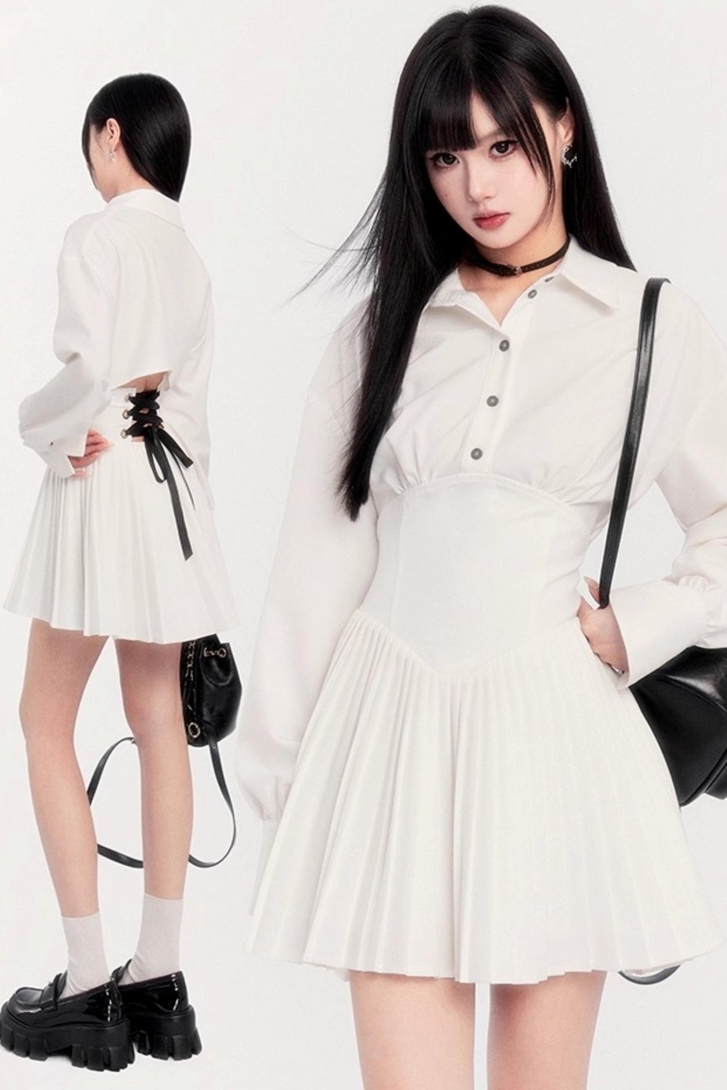 Revival French Pleated Dress